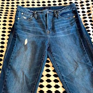 JCrew 31T jeans - side seam